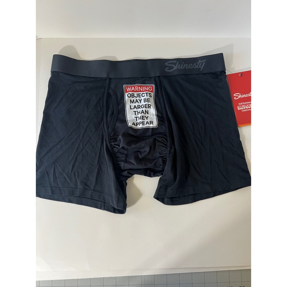 Mens Ball Halla Shinesty Ball Hammock Magnum Pouch Underwear Black M NWT